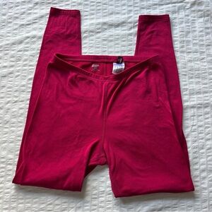 MEC Mountain Equipment Company Cranberry Red Base Layer Leggings, M